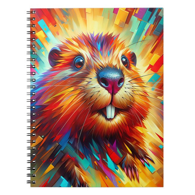 Radiant Burst Beaver Notebook (Front)