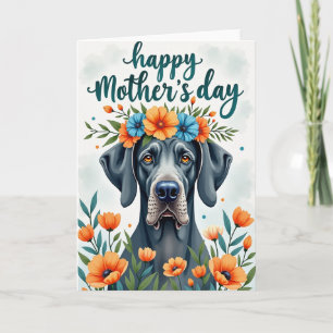Radiant Canine Mothers Day Card
