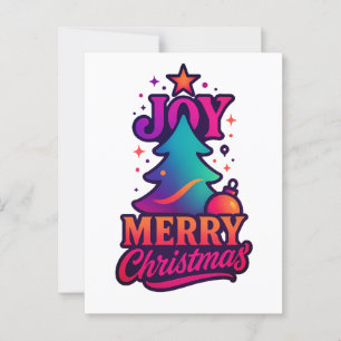 Radiant Christmas Fusion Postcard