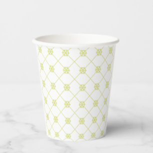 Radiant Christmas gold snowflake elegance Paper Cups