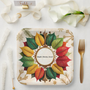 "Radiant Christmas" Paper Plate