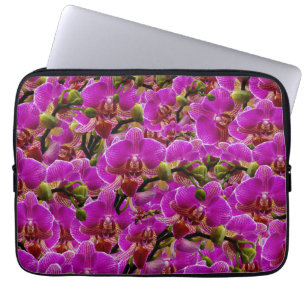 Radiant Clusters: The Magenta Orchid Symphony, Laptop Sleeve
