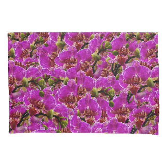 Radiant Clusters: The Magenta Orchid Symphony, Pillowcase (Front)