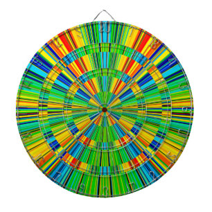 Radiant Colourful Pattern Dartboard