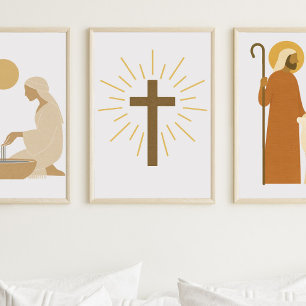 Radiant Cross Poster