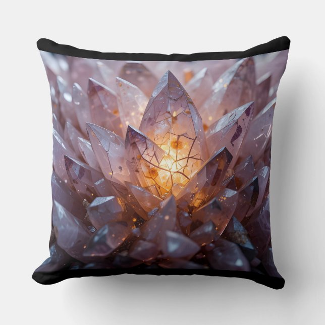 Radiant Crystal Heart Cushion (Front)