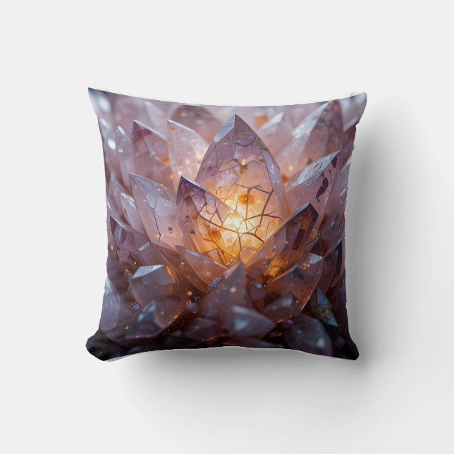 Radiant Crystal Heart Cushion (Front)