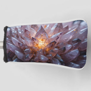 Radiant Crystal Heart Golf Head Cover