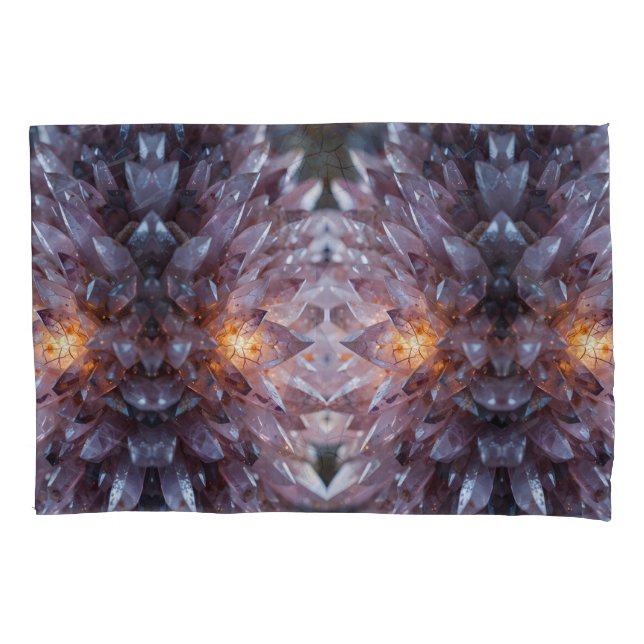 Radiant Crystal Heart Pillowcase (Front-Left)