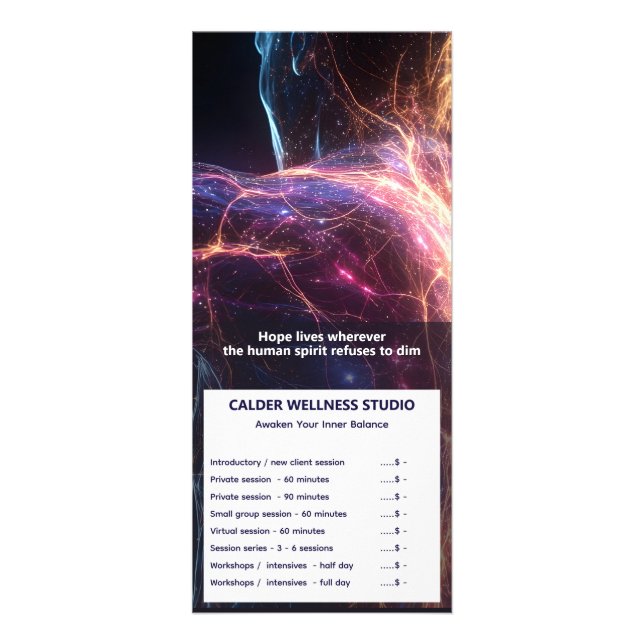 Radiant Current Aura Energy Rack Card (Front)