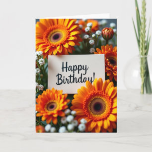 Radiant Daisy Birthday Card