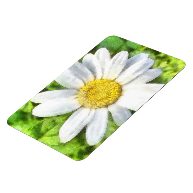 Radiant Daisy Watercolor Magnet (Left Side)