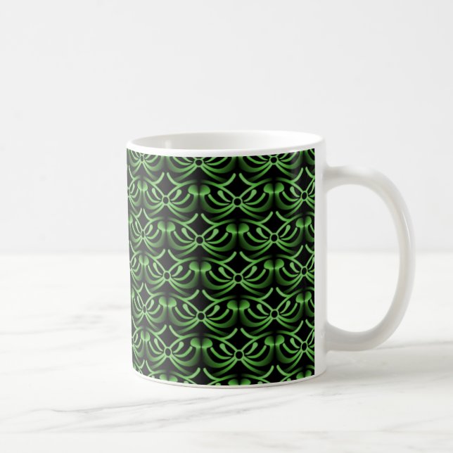 Radiant Elegance Mug, Emerald Green Coffee Mug (Right)