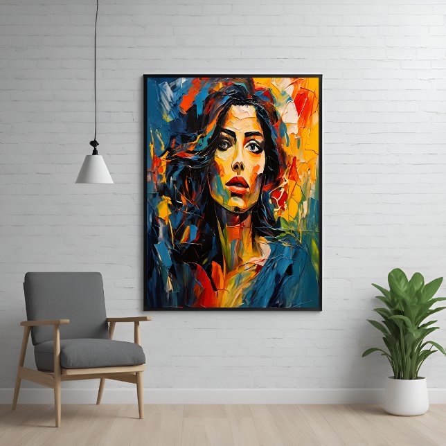Radiant Expressionist Portrait Art Poster (Creator Uploaded)