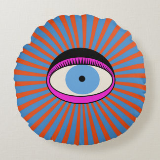 Radiant Eye Round Cushion