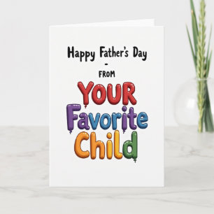 Radiant Fathers Day Balloon Card