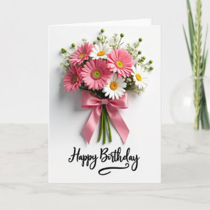 Radiant Floral Birthday Card
