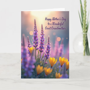 Radiant Floral Mothers Card