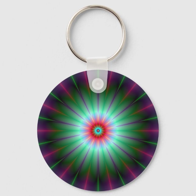 Radiant Flower Key Chain (Front)