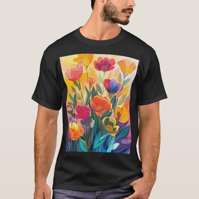 Radiant Flowers T-Shirt (Front)