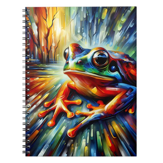 Radiant Forest Frog Notebook (Front)
