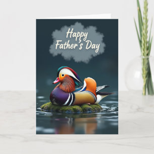 Radiant Fowl Fathers Day Card
