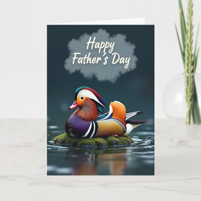 Radiant Fowl Fathers Day Card (Front)