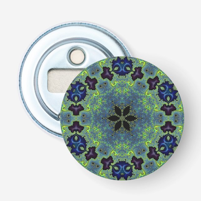 Radiant Fractal Symphony Bottle Opener (Front)