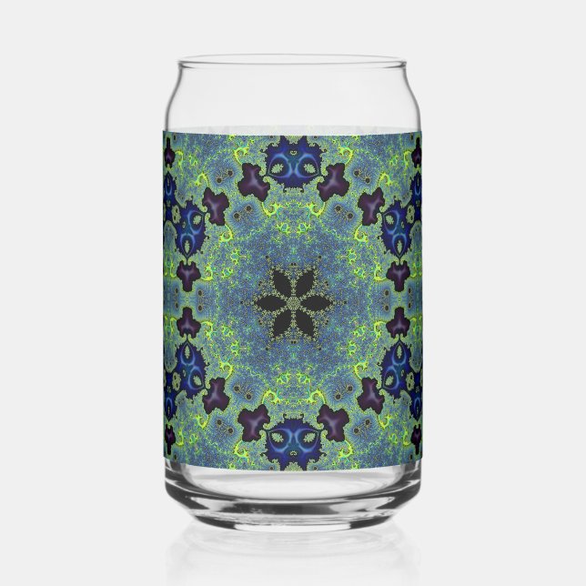 Radiant Fractal Symphony Can Glass (Left)