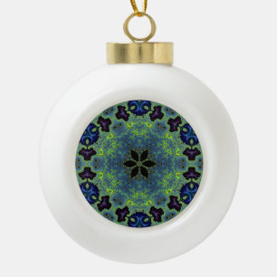 Radiant Fractal Symphony Christmas Ornament