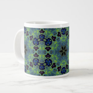 Radiant Fractal Symphony Large Coffee Mug