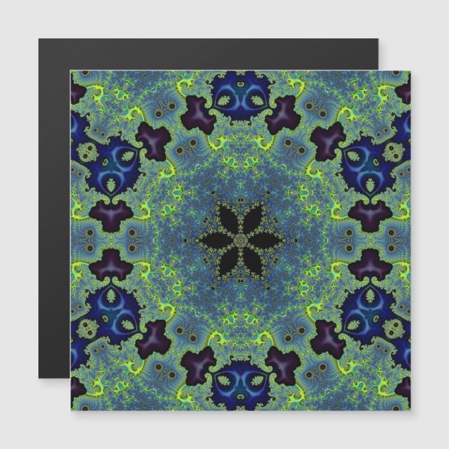 Radiant Fractal Symphony Magnetic Card (Front/Back)