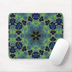 Radiant Fractal Symphony Mouse Pad