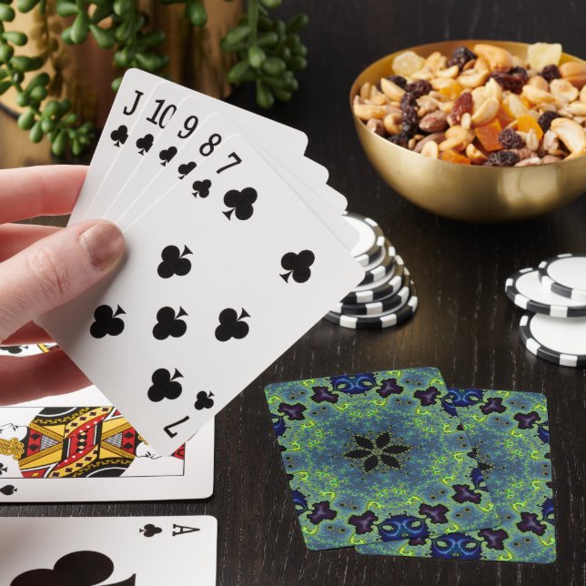 Radiant Fractal Symphony Playing Cards (In Situ)