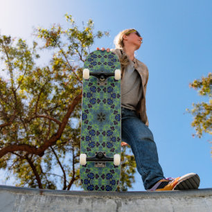 Radiant Fractal Symphony Skateboard