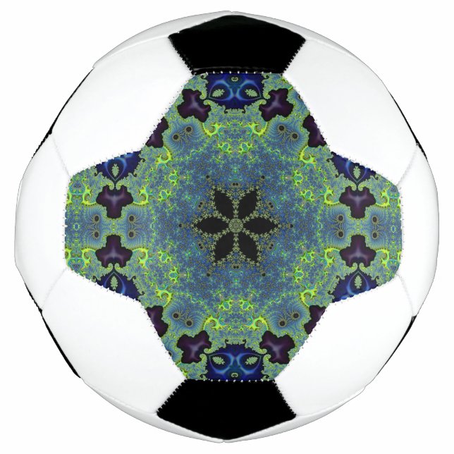 Radiant Fractal Symphony Soccer Ball (Front)