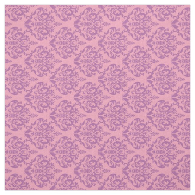 Radiant Frosted Orchid Damask Fabric (Swatch)