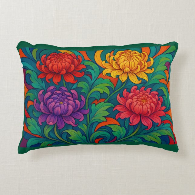Radiant Garden Symphony Decorative Cushion (Front)