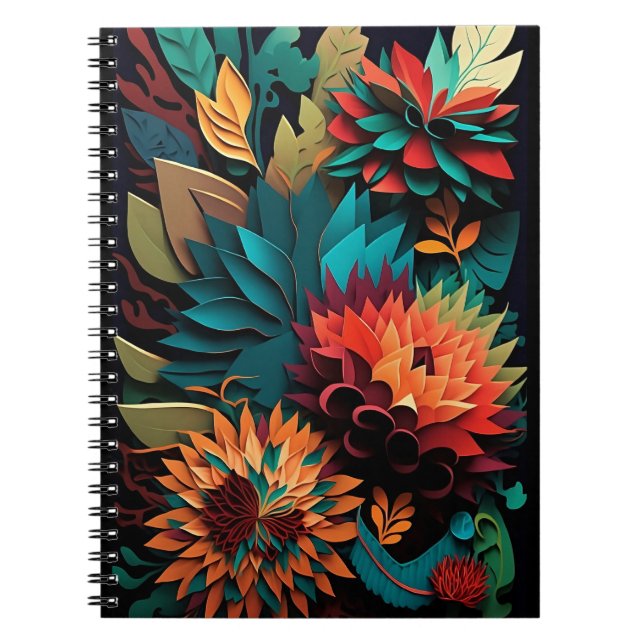 Radiant Garden Symphony Spiral Photo Notebook (Front)