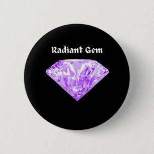 Radiant Gem 6 Cm Round Badge