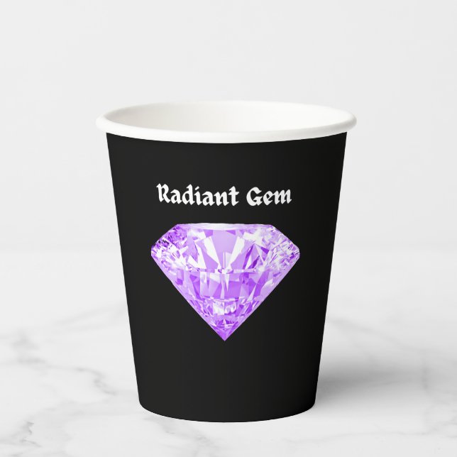 Radiant Gem Paper Cups (Front)