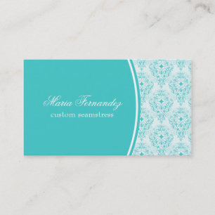 Radiant Glam Business Card, Turquoise Card