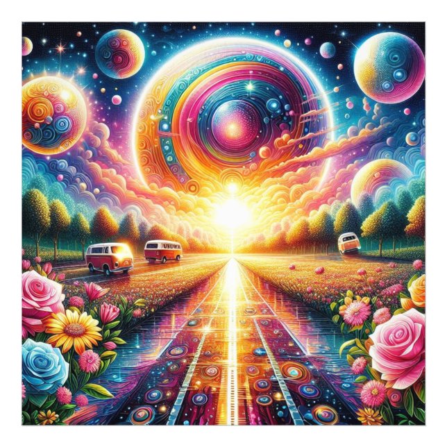 Radiant Glow Large 5D DIY Diamond Painting Kit Photo Print (Front)