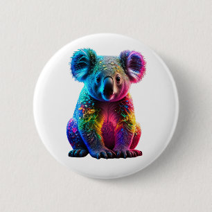 Radiant Glowing Koala 6 Cm Round Badge