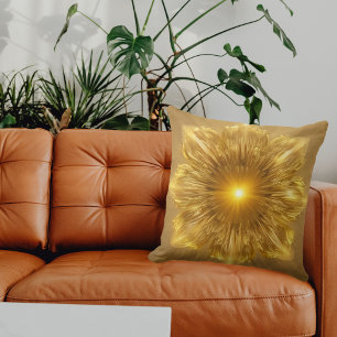 Radiant Golden Aura Cushion