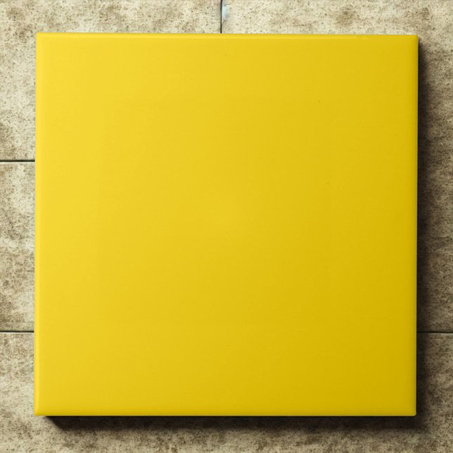 Radiant Golden Glow #ffd700 for Luxe Spaces Ceramic Tile (Creator Uploaded)