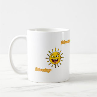 Radiant Golden Sun Artistic Graphic Mug