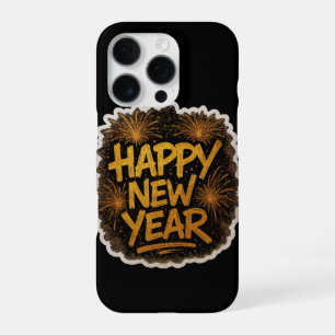 Radiant Graffiti-Style Happy New Year Explosion wi iPhone 16 Pro Case