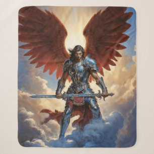 Radiant Guard Archangel Michael Sherpa Blanket
