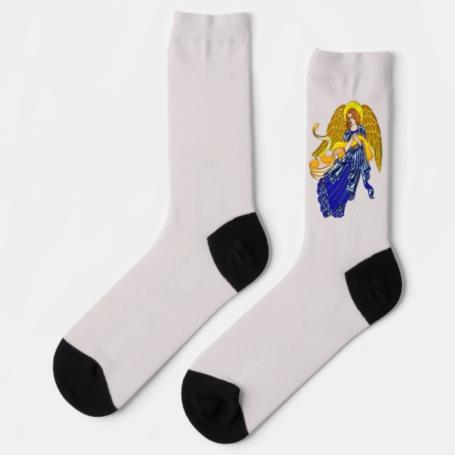 Radiant Guardian Angel  Socks (Left)